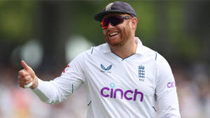 England Cricketer Jonny Bairstow Captured In Action Wallpaper