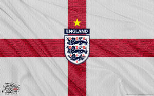 England Football Flag With Star Wallpaper