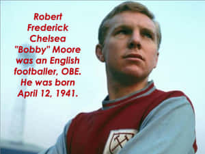 English Footballer Legend Bobby Moore Wallpaper