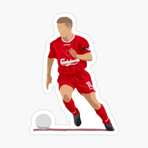 English Footballer Michael Owen Vector Art Wallpaper