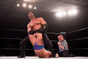 English Professional Wrestler Nick Aldis Boston Crab Wallpaper