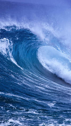 Enhance Your Communication With A Wave Iphone Wallpaper