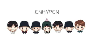 Enhypen Minimalist Kpop Art Wallpaper