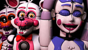 Enigmatic Animatronics At Fnaf Sister Location Wallpaper