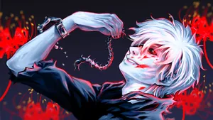 Enigmatic Aogiri Tree In The Night Sky Wallpaper