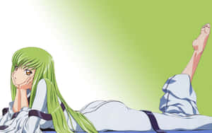 Enigmatic C.c. From Code Geass Anime Series Wallpaper