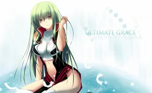 Enigmatic C.c. From Code Geass In A Serene Moment Wallpaper