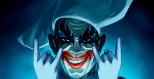 Enigmatic Chaos: The Joker's Artistic Mind Wallpaper