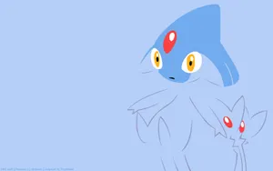 Enigmatic Character - The Surprised Azelf Wallpaper