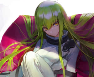 Enigmatic Code Geass C.c. Character Portrait Wallpaper