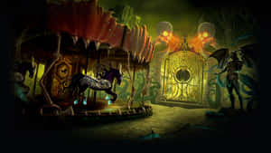 Enigmatic Dark Carnival Scene Wallpaper