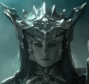 Enigmatic Dark Queen Reigning Over Her Mysterious Kingdom Wallpaper