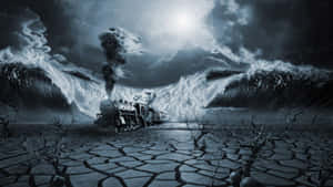 Enigmatic Dreamscape In Dark Surrealism Wallpaper