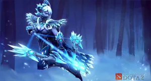 Enigmatic Drow Ranger Ready For Battle Wallpaper