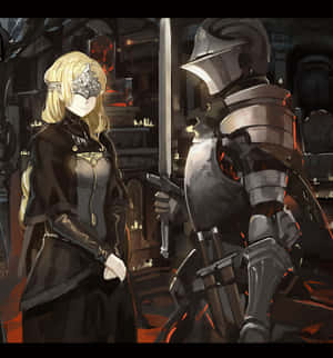 Enigmatic Fire Keeper In Dark Souls Wallpaper