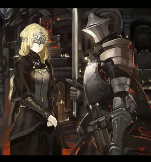 Enigmatic Fire Keeper In Dark Souls Wallpaper