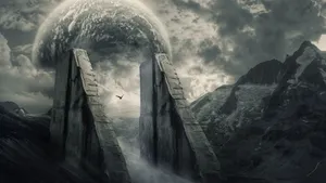 Enigmatic Forest Path Wallpaper