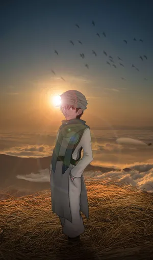 Enigmatic Ging Freecss In A Gripping Pose Wallpaper