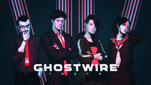 Enigmatic Human Enemies In Ghostwire Tokyo Game Wallpaper