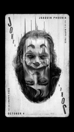 Enigmatic Joker Card In Vibrant Hues Wallpaper