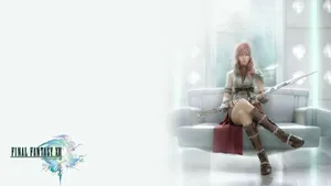 Enigmatic Lightning From Final Fantasy Xiii Wallpaper