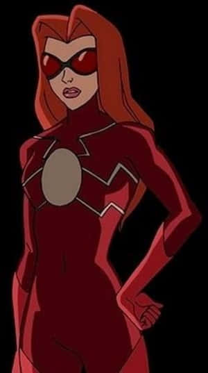 Enigmatic Madame Web In Her Web-covered Lair Wallpaper