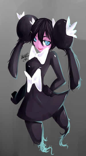 Enigmatic Psychic Gothorita In A Mysterious Aura Wallpaper