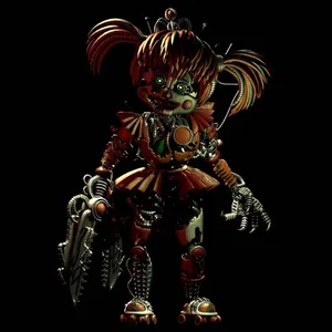 Enigmatic Scrap Baby From The Fnaf Series Wallpaper