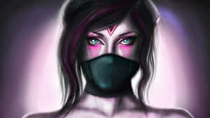 Enigmatic Templar Assassin In Action Wallpaper