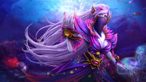 Enigmatic Templar Assassin In Action Wallpaper