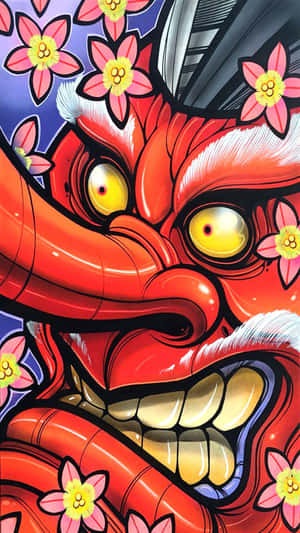 Enigmatic Tengu In Folklore Setting Wallpaper