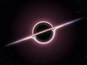 Enigmatic Wormhole Against Starry Sky Wallpaper