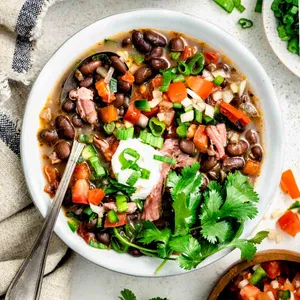 Enjoy A Cozy Bowl Of Classic Black Bean Soup. Wallpaper