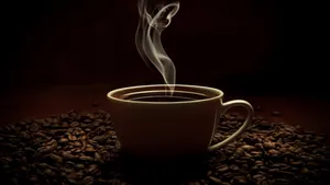 Enjoy A Cup Of Rich And Robust Black Coffee. Wallpaper