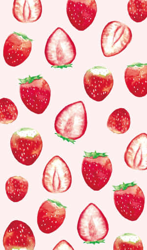 Enjoy A Delicious, Juicy Strawberry! Wallpaper