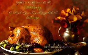 Enjoy A Delicious Roasted Turkey This Thanksgiving Wallpaper