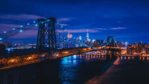 Enjoy A Dreamy Night In The Big Apple. Wallpaper