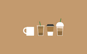 Enjoy A Fresh Cup Of Cute Coffee Wallpaper