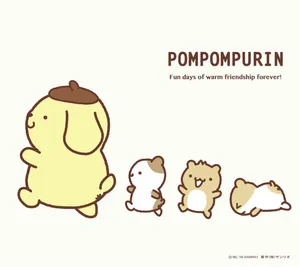 Enjoy A Fun Day Out With Pompompurin And Friends! Wallpaper