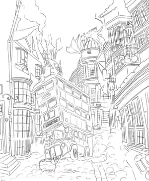 Enjoy A Magical Ride With The Knight Bus Wallpaper