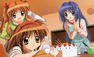 Enjoy A Quiet Walk Beneath The Cherry Blossoms In The Pastoral Japanese Town Of Kanon. Wallpaper