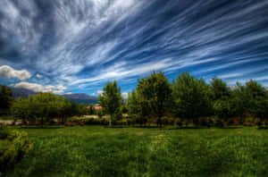 Enjoy A Sun-kissed View Of The Tuscan Landscape Wallpaper