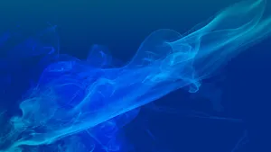 Enjoy A Surreal Underwater Experience With Smoke Blue Wallpaper Wallpaper