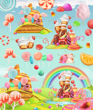 Enjoy A Sweet Adventure In Candy Land! Wallpaper