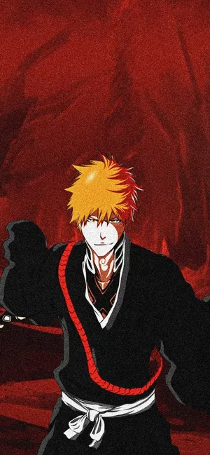 Enjoy Animation On The Go With The New Iphone 11 Red Anime Wallpaper