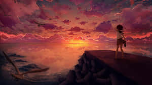 Enjoy Anime With A Clean Vibe Wallpaper