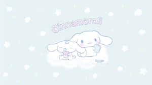 Enjoy Desktop Wallpaper Featuring Cinnamoroll, The Adorable White Puppy With A Cotton Candy-like Tail. Wallpaper