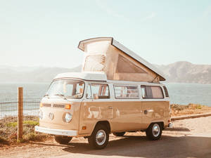 Enjoy Life On The Road In A Volkswagen T2 Motorhome Wallpaper