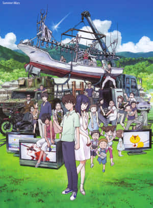 Enjoy Majestic Views Of Summer With The Story Of Summer Wars Wallpaper