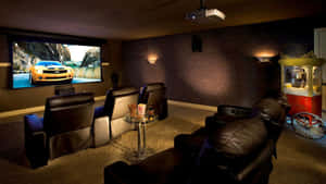 Enjoy Movies And Tv Shows From The Comfort Of Your Home Cinema Setup Wallpaper